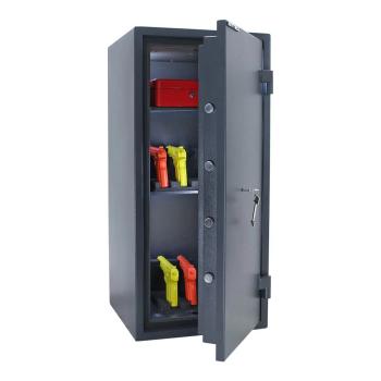 Preview: Rottner Dokumententresor EN1 Fire Hero 100 Doppelbartschloss anthrazit T06320